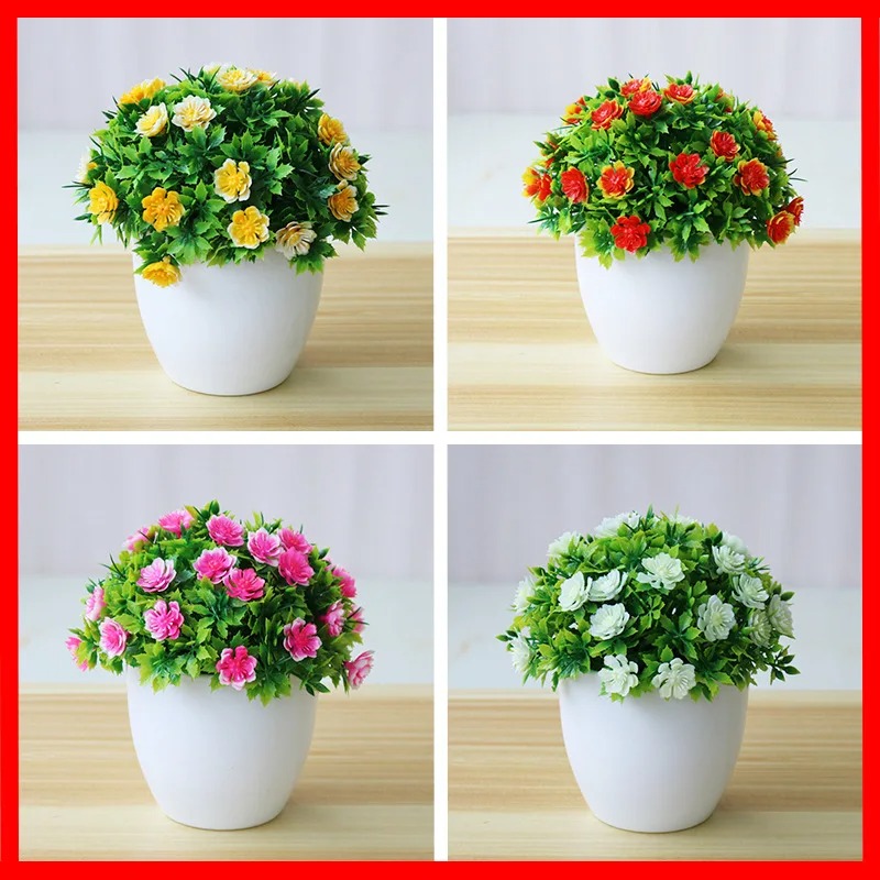 Bonsai Garden Ideas - 인공 식물 분재 작은 꽃 화분
