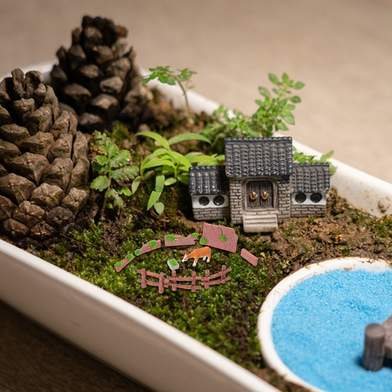 16Pcs 미니어처 정원 울타리 조각 미니 나무 울타리 - Bonsai Garden Landscape Design 리뷰 및 가격