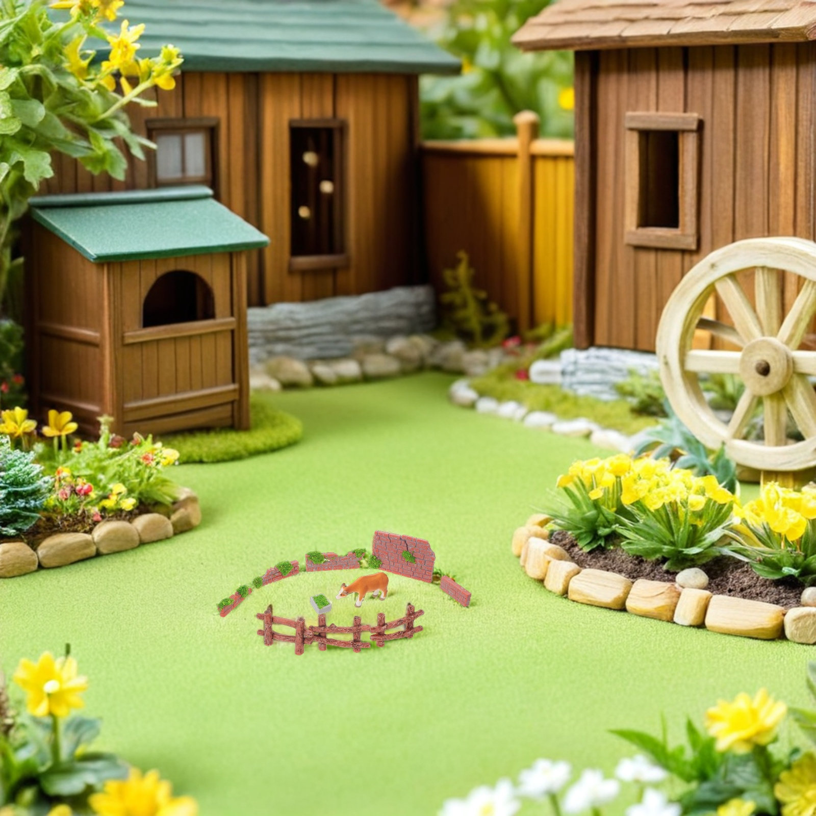 16Pcs 미니어처 정원 울타리 조각 미니 나무 울타리 - Bonsai Garden Landscape Design 리뷰 및 가격