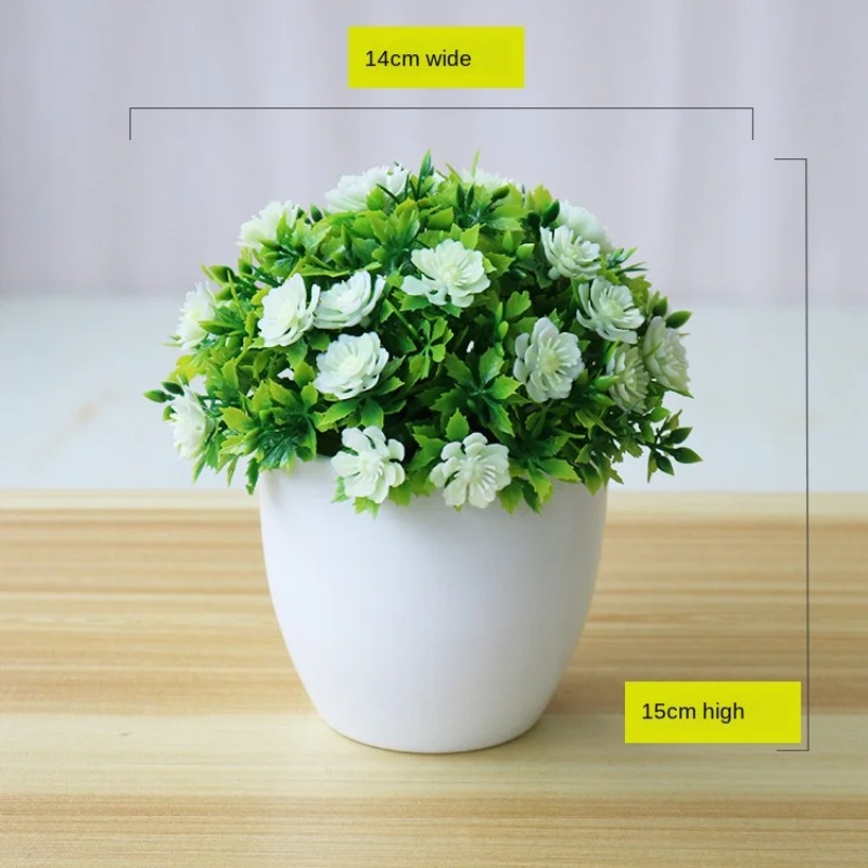 인공 식물 분재 작은 꽃 화분 식물, 가짜 꽃 화분 장 - Bonsai Garden Ideas 리뷰 및 가격