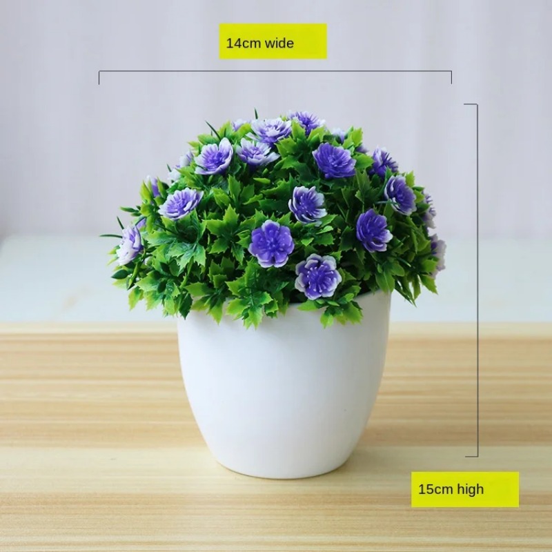 인공 식물 분재 작은 꽃 화분 식물, 가짜 꽃 화분 장 - Bonsai Garden Ideas 리뷰 및 가격