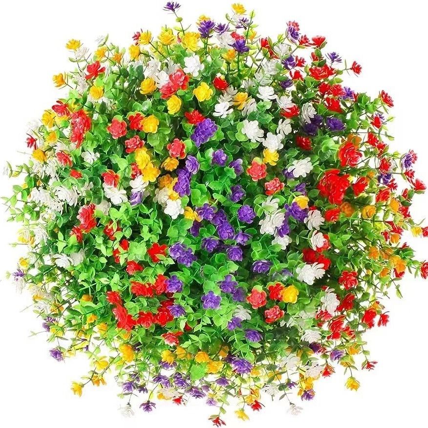 3/6개 인조 식물 꽃 유칼립투스 안개꽃 축제 결혼식  - Bonsai Garden Ideas 리뷰 및 가격