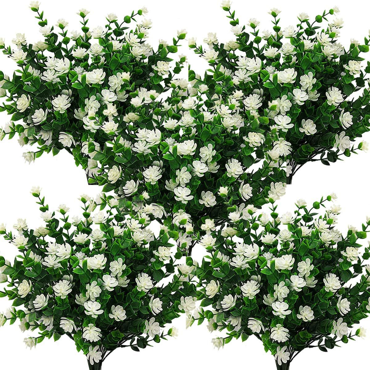 3/6개 인조 식물 꽃 유칼립투스 안개꽃 축제 결혼식  - Bonsai Garden Ideas 리뷰 및 가격