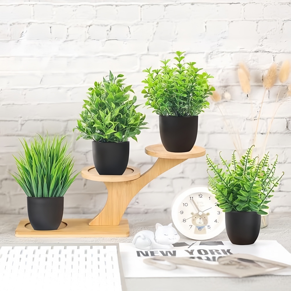 4개/세트 미니 인조 식물 화분 실내외 장식용 녹색 분 - Bonsai Garden Ideas 리뷰 및 가격