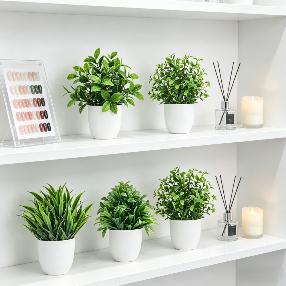 4개/세트 미니 인조 식물 화분 실내외 장식용 녹색 분 - Bonsai Garden Ideas 리뷰 및 가격